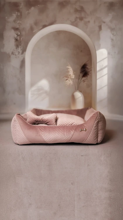 wygodne legowisko dla psa petstories lyon pink