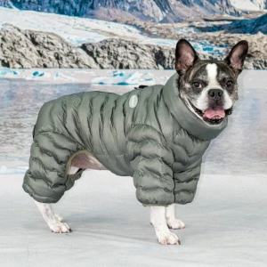 Zimowy kombinezon dla psa Puppia WAVY KHAKI