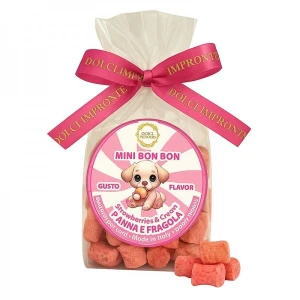 Dolci Impronte Mini ciasteczka o smaku kremu i truskawki 170g