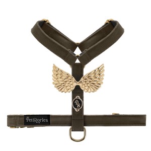 Luksusowe szelki guard dla psa Petstories WINGS Czekolada