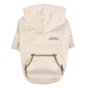 Urocza bluza dla psa Olchi Simple hood Beige