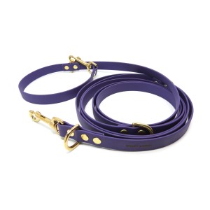Smycz przepinana BioThane Smart Animal 3m - Fioletowa Nikiel