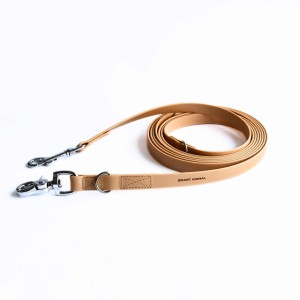 Smycz przepinana BioThane Smart Animal 3m - Latte Nikiel