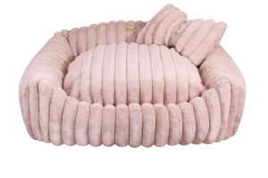 Legowisko Petstories Furry Pink + Zabawka Gratis