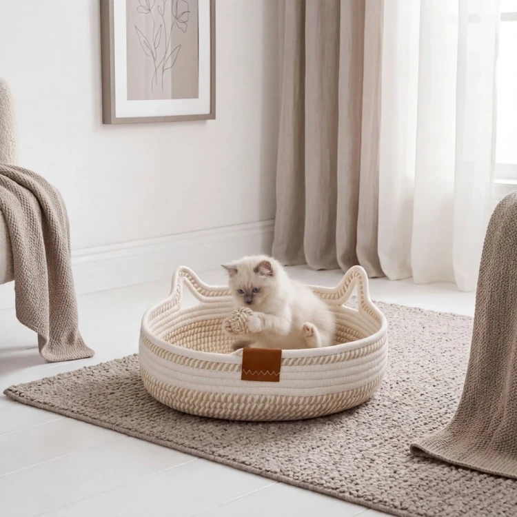 Legowisko-plecione-dla-zwierzat-Carinio-PLAYGROUND-White-coffee---S (3).webp