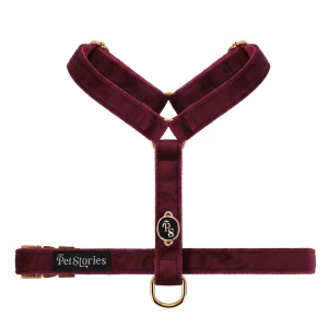 Luksusowe regulowane szelki guard dla psa Petstories Burgund