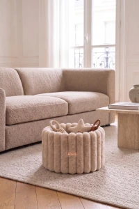 Box na zabawki Petstories Furry Beige