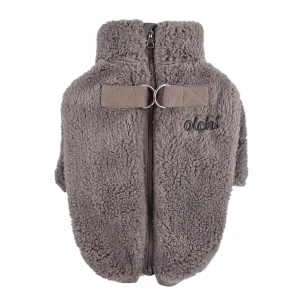Puchata kurtka zimowa dla psa OLCHI FLUFFY GREY