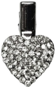 Cristal Heart hair pin