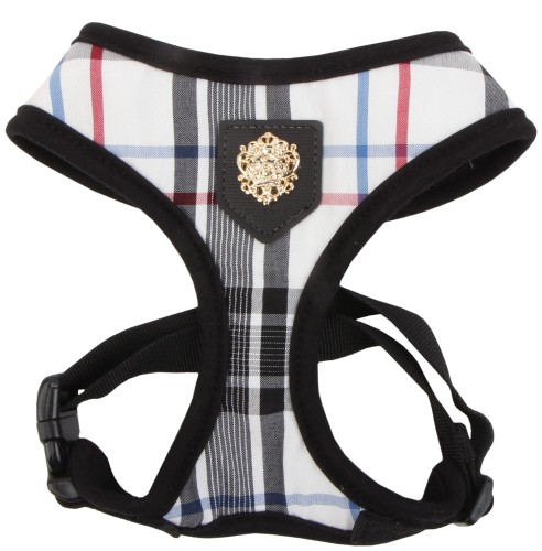 Bezuciskowe szelki dla psa puppia junior white black