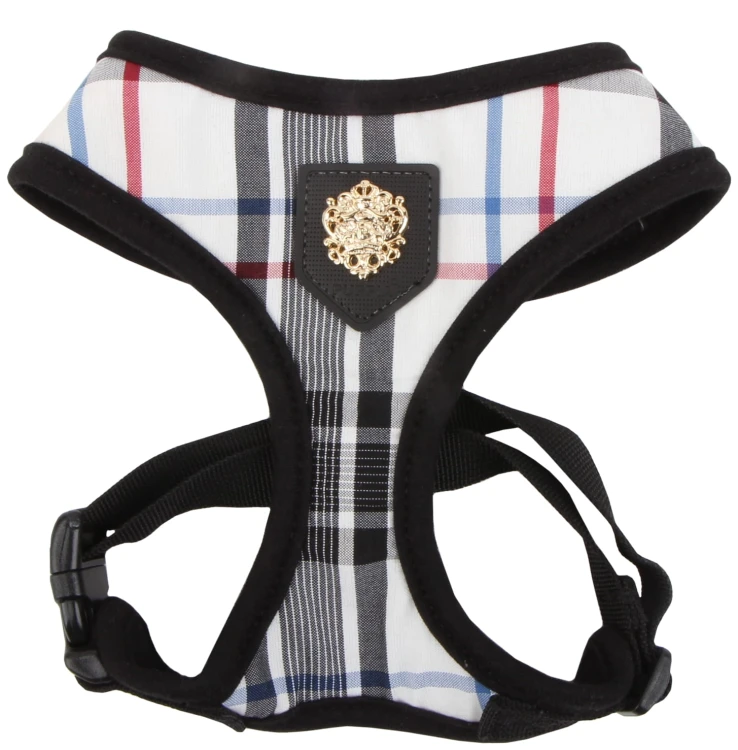 Bezuciskowe szelki dla psa puppia junior white black