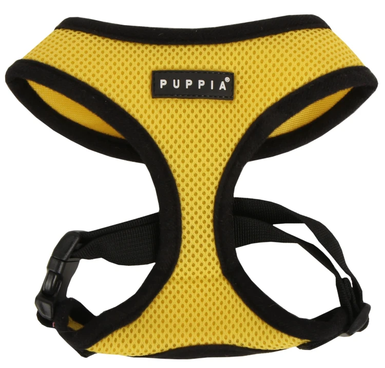 Bezuciskowe szelki dla psa i kota Puppia Soft żółte yellow
