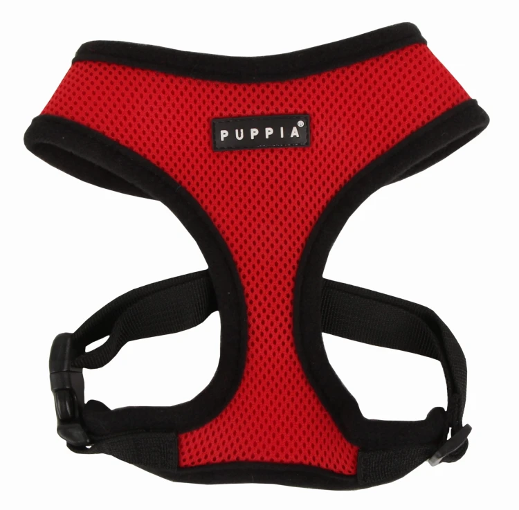 Bezuciskowe szelki dla psa i kota puppia soft red czerwony