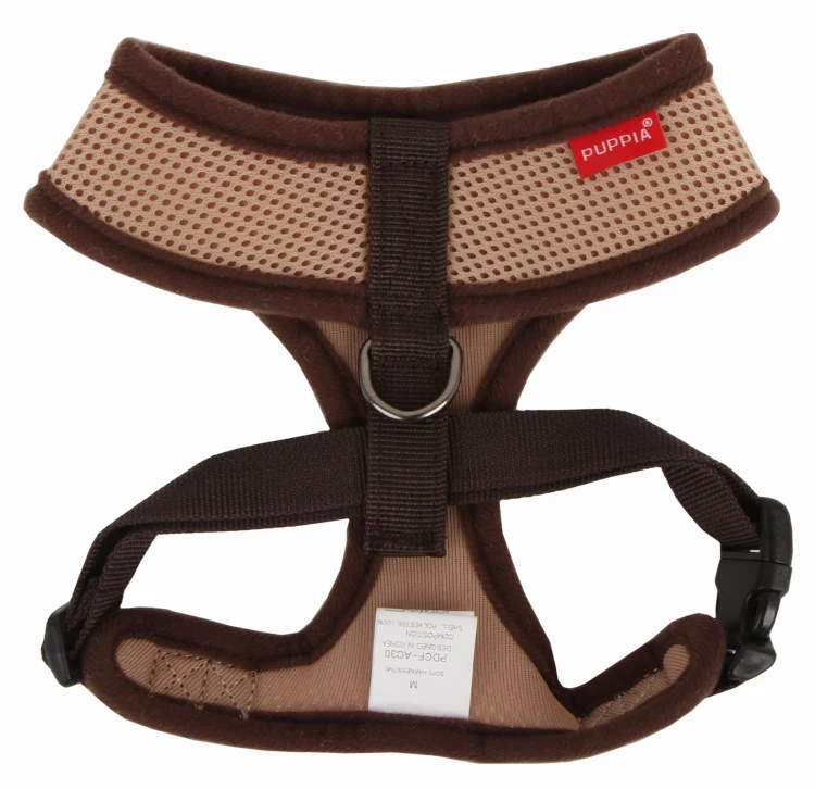 Bezuciskowe szelki dla psa i kota puppia soft beige beżowy