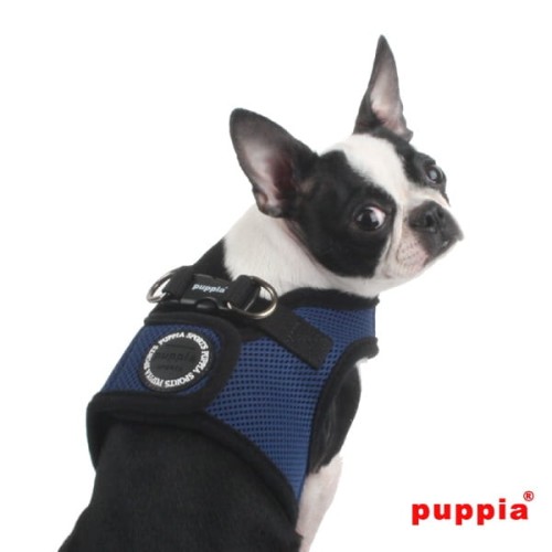 Bezuciskowe szelki kamizelka dla psa i kota puppia soft granatowe navy