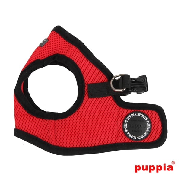 Bezuciskowe szelki kamizelka dla psa i kota puppia soft red czerwone