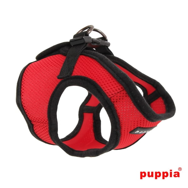 Bezuciskowe szelki kamizelka dla psa i kota puppia soft red czerwone