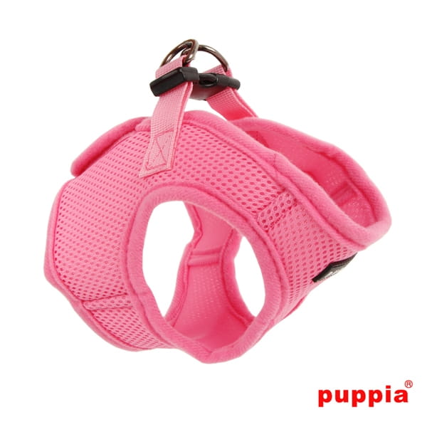 Bezuciskowe szelki kamizelka dla psa i kota puppia soft pink różowe