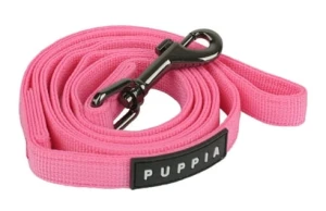 Miękka smycz Puppia Two Tone różowa