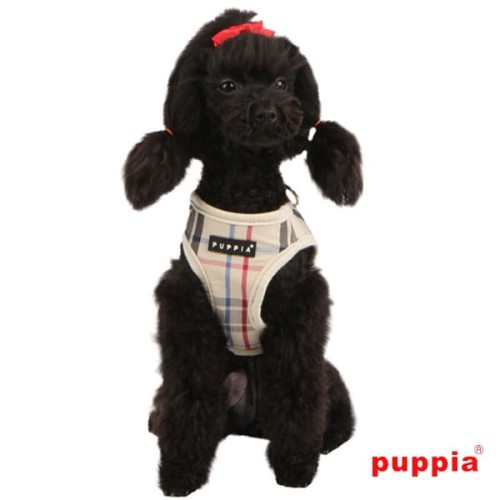Bezuciskowe szelki kamizelka dla psa puppia junior beige