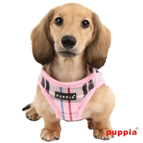 Bezuciskowe szelki kamizelka dla psa puppia junior pink