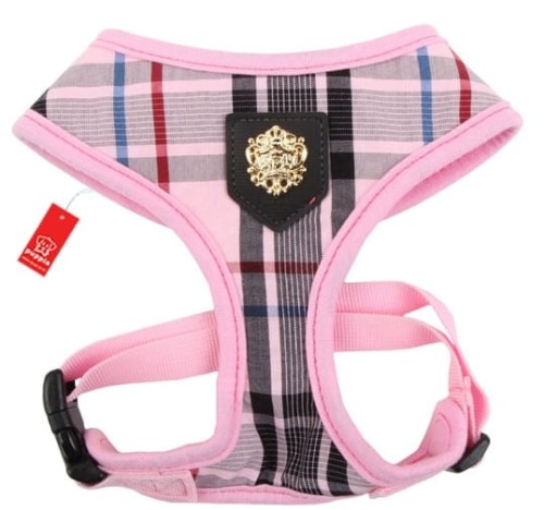 Bezuciskowe szelki dla psa puppia junior pink