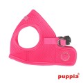 Bezuciskowe szelki kamizelka dla psa i kota puppia soft neon pink różowe