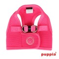 Bezuciskowe szelki kamizelka dla psa i kota puppia soft neon pink różowe