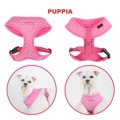 Bezuciskowe szelki dla psa puppia dotty kropki pink różowe