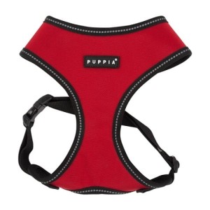 Puppia Soft Trek dog harness red