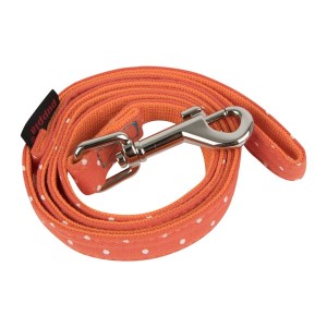 Dotty dog lead Puppia orange