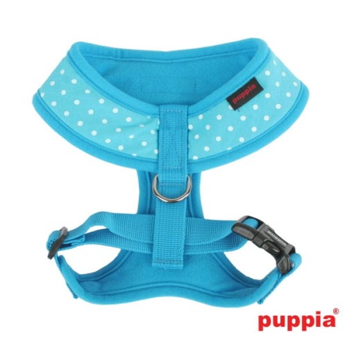 Bezuciskowe szelki dla psa puppia dotty kropki blue niebieskie