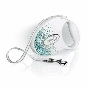 Exclusive Dog Lead Flexi Swarovski Glam Splash Ocean