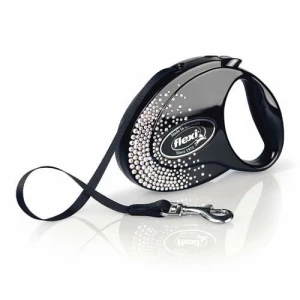 Exclusive Dog Lead Flexi Swarovski Glam Splash Crystal