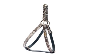 Luxury Dog Harness GoldBone Snake