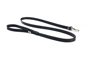 Luxury Dog Lead GoldBone Classy Black