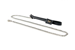 Luxury Dog Lead GoldBone Classy Black