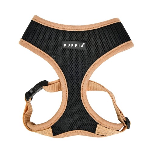 Bezuciskowe szelki dla psa i kota puppia soft black beige