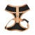 Bezuciskowe szelki dla psa i kota puppia soft black beige