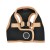 Bezuciskowe szelki kamizelka dla psa i kota puppia soft black beige