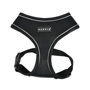 Ultrasoft, Reflective dog harness Puppia Soft Harness Pro black