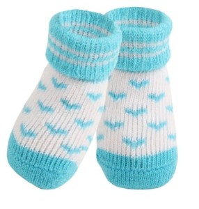 ANGEL HEART Dog Socks Blue