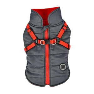 2 in 1: Coat-Harness PUPPIA Mountaineer II Grey