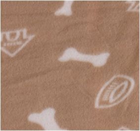 Dog Blanket Sweet Bones beige