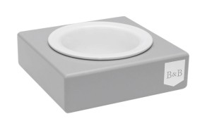 Elegant ceramic dog bowl SOLO Bowl and Bone