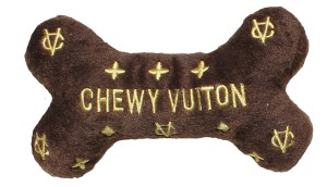 Dog toy Chewy Vuiton Bone