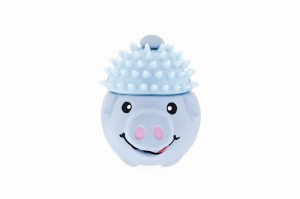 Pig Head Toy for puppy Blue