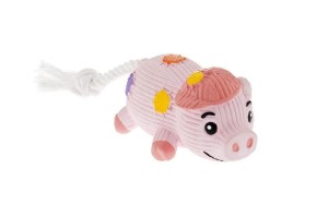 Pig Head Toy for puppy Pink