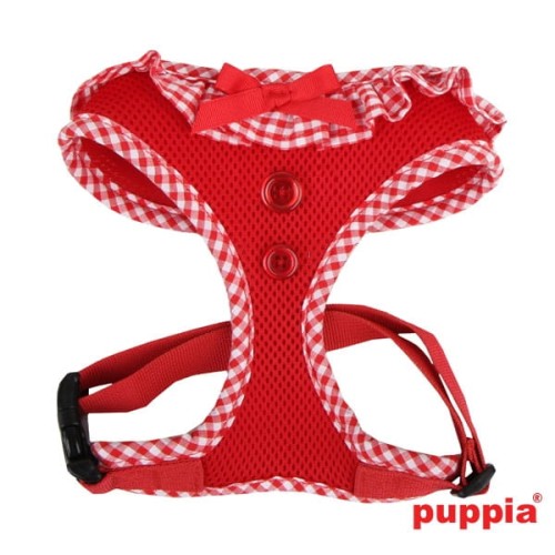 bezuciskowe szelki dla psa puppia vivien czerwone red